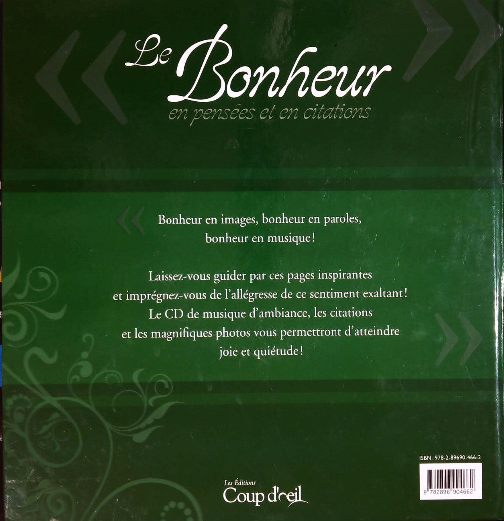 Le bonheur en pensée et en citation (CD Audio inclus)