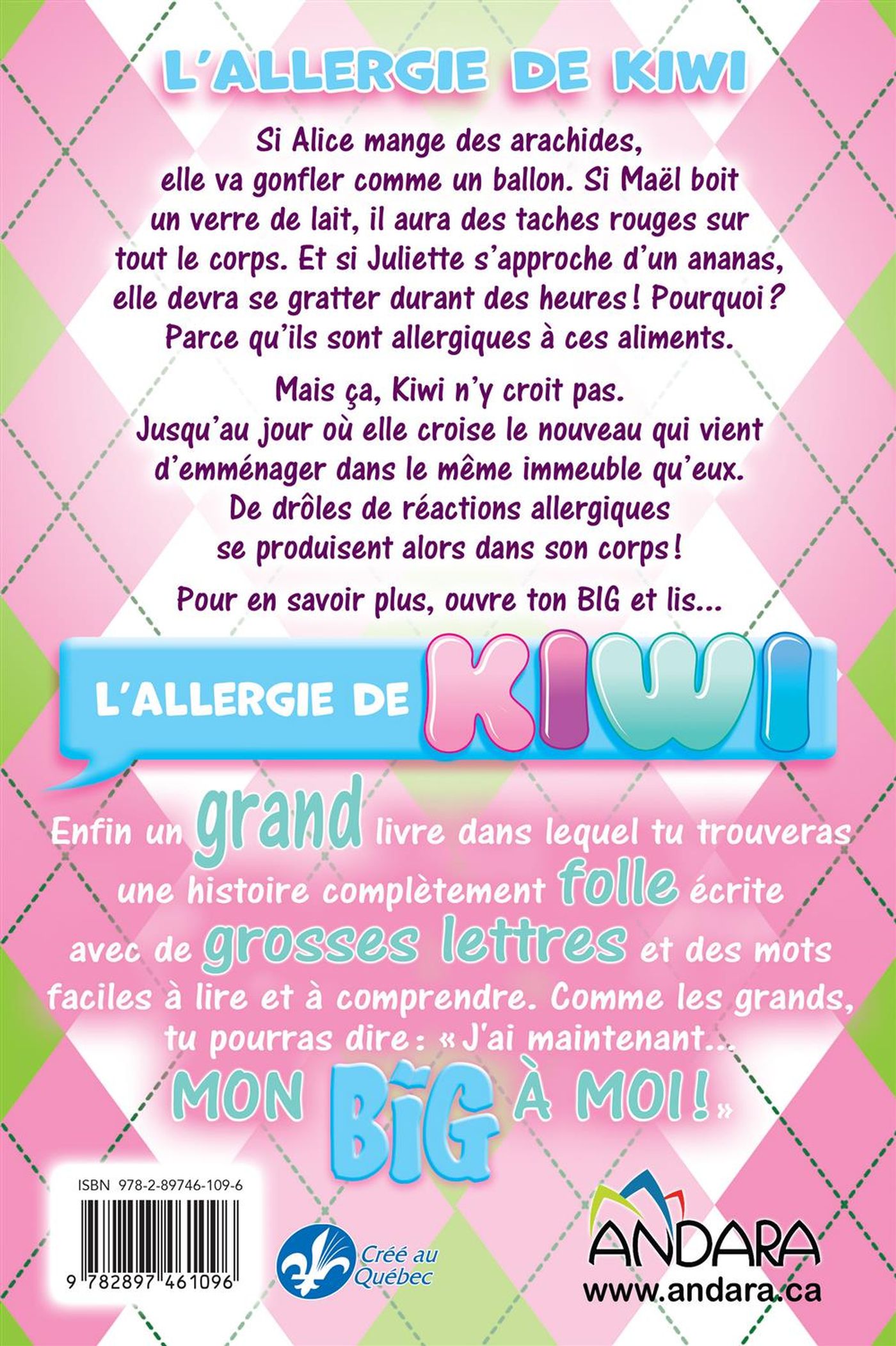 Mon BIG à moi : L'allergie de Kiwi (Marilou Addison)