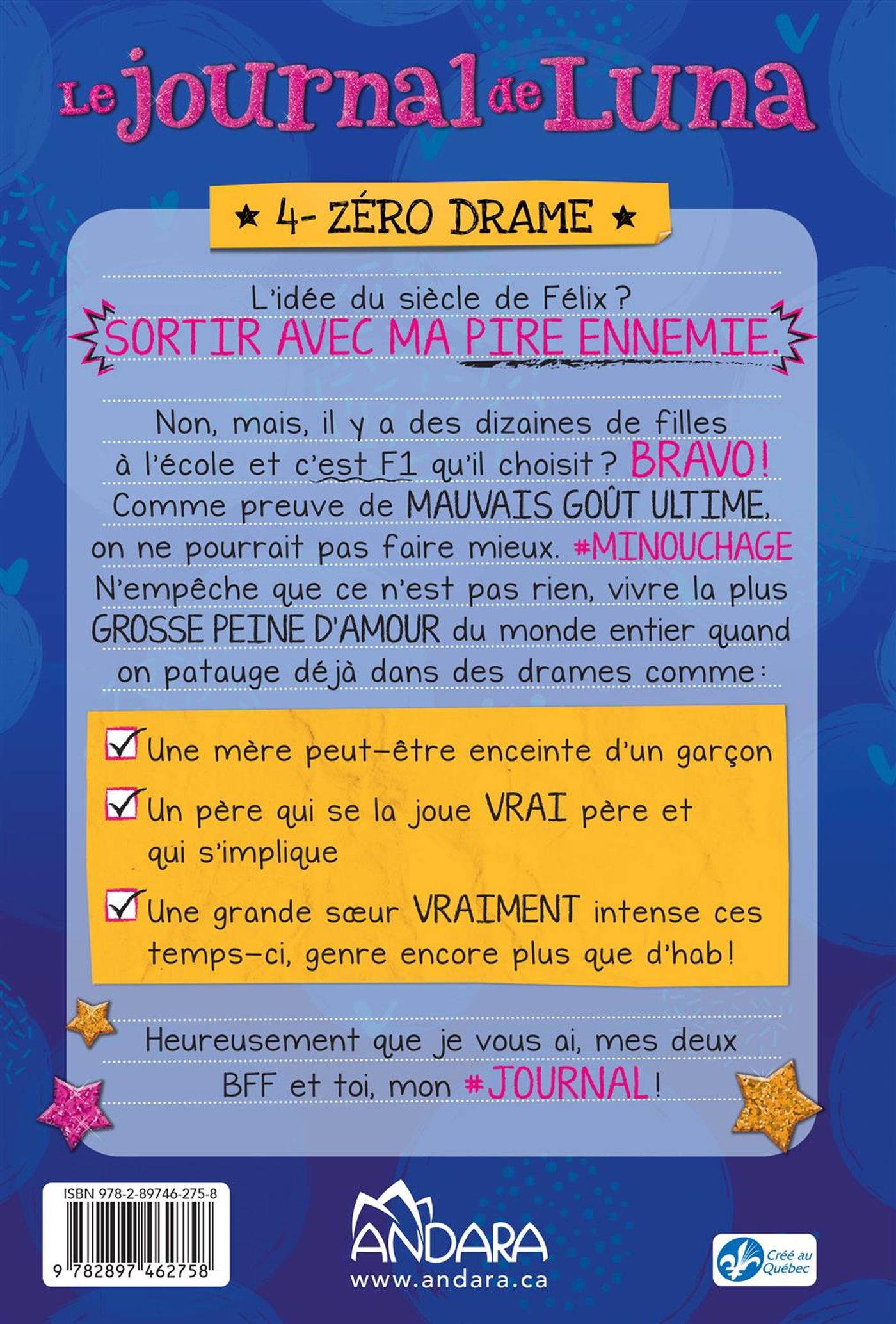 Livre Zéro drame - Jess Vendette (Livre d'occasion) - ISBN 2897462752