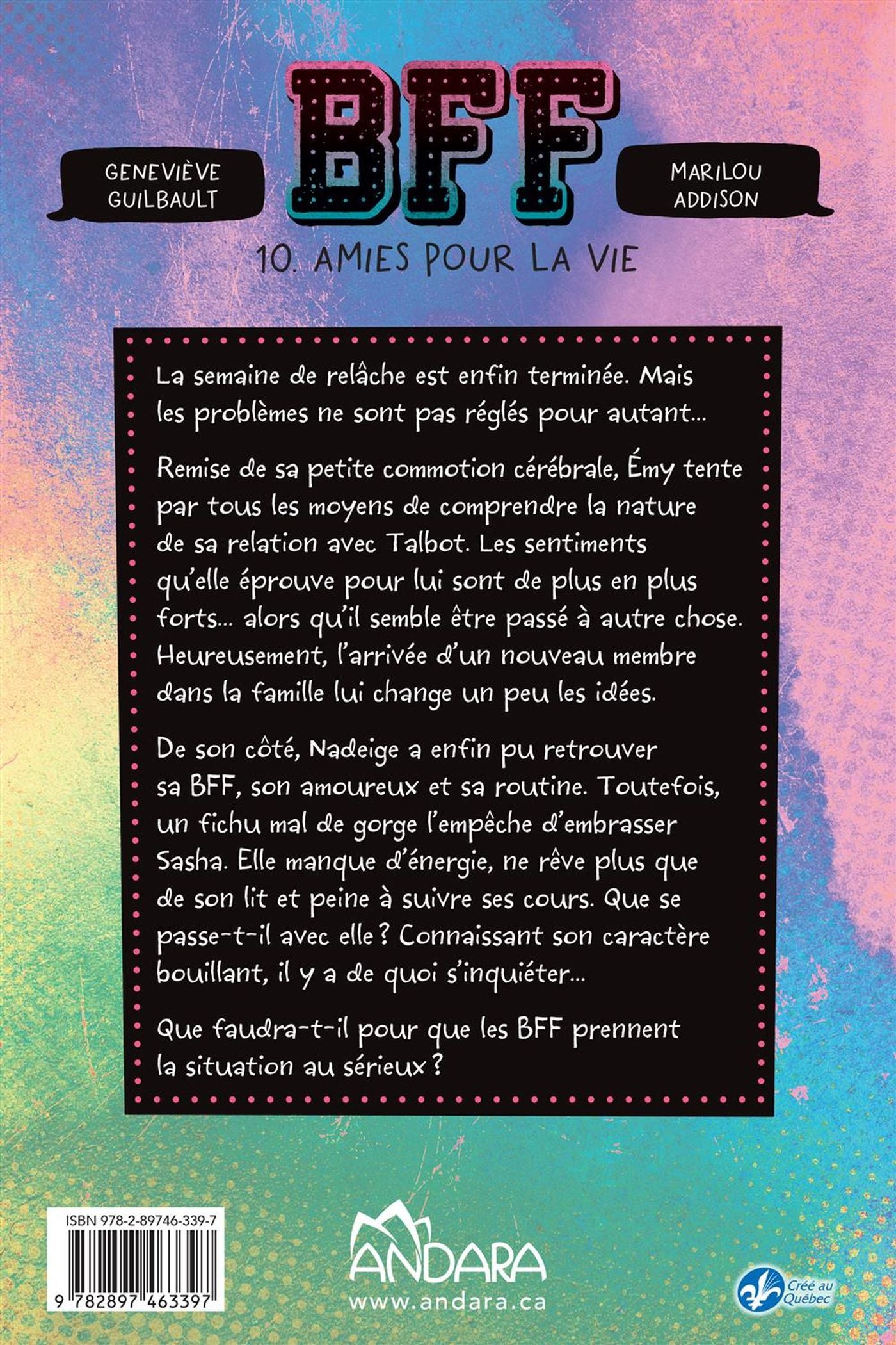 Livre Amies pour la vie - Geneviève Guilbault (Livre d'occasion) - ISBN 2897463392