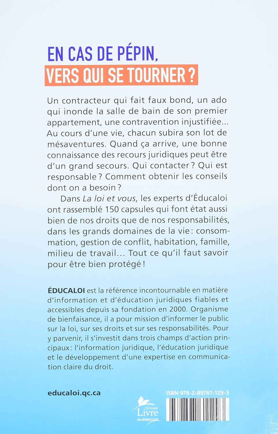 Livre La loi et vous : Le guide du citoyen averti - Collectif (Livre d'occasion) - ISBN 2897611294