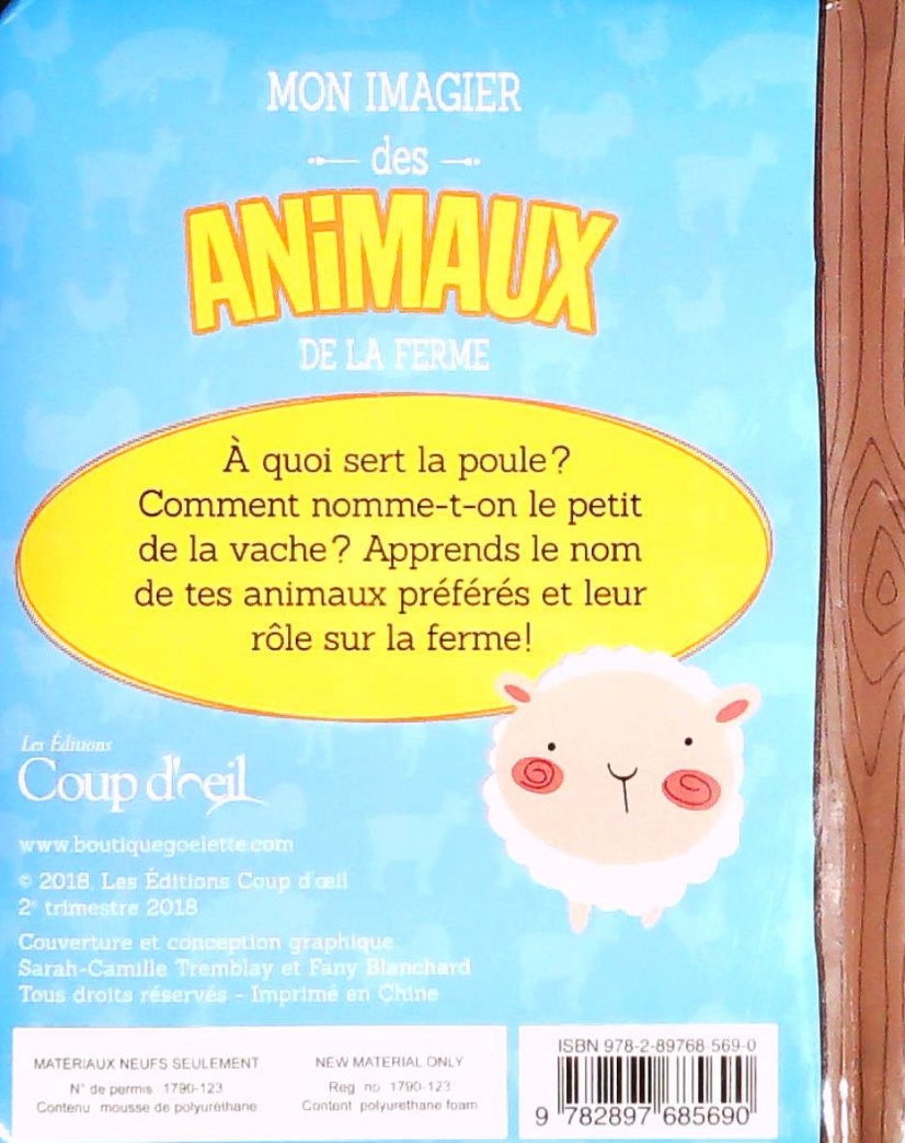 Livre Mon imagier des animaux de la ferme (Livre d'occasion)