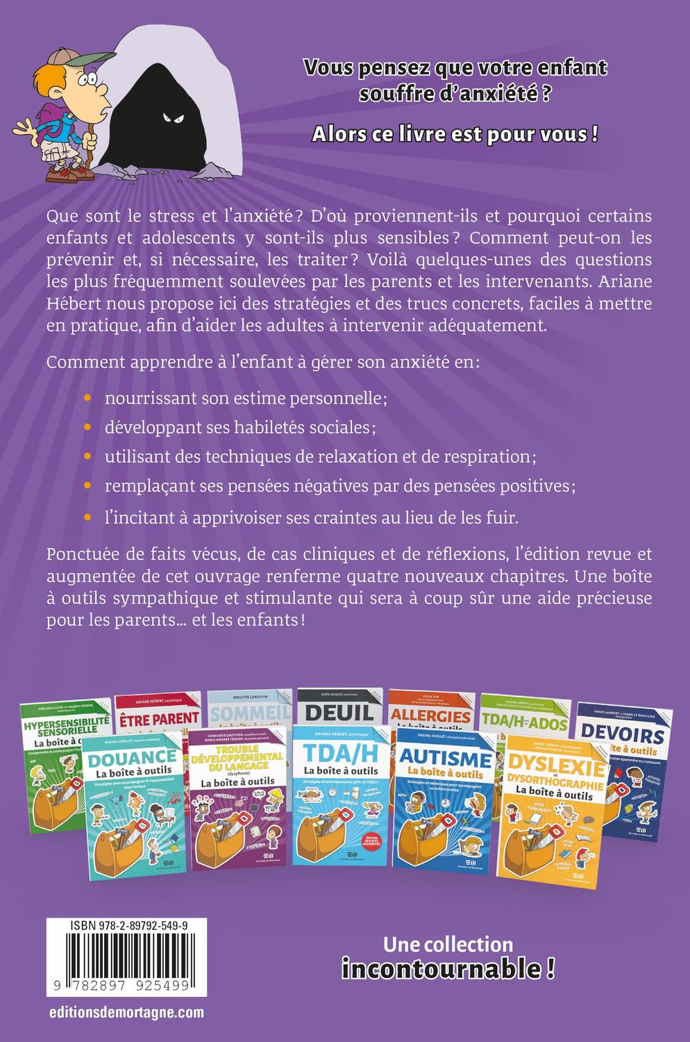 Livre Anxiété : La boîte à outils - Psy. Ariane Hébert (Livre d'occasion)