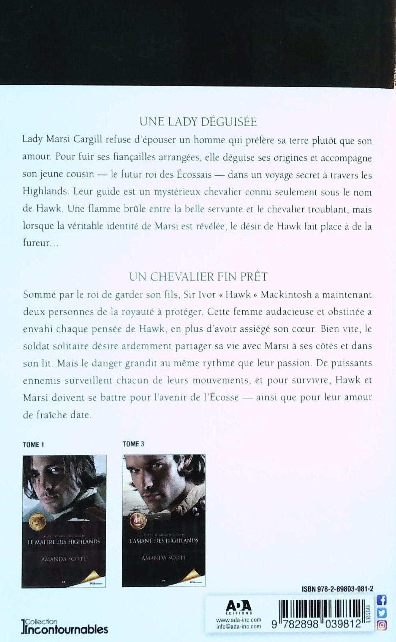 Livre Les chevaliers écossais # 2 : Le héros des Highlands (Amanda Scott) (Livre d'occasion) -...