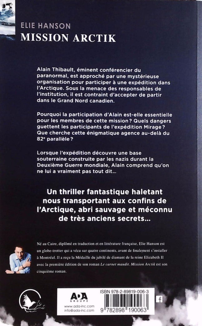 Livre Mission Arctik - Elie Hanson (Livre neuf) - ISBN 2898190063
