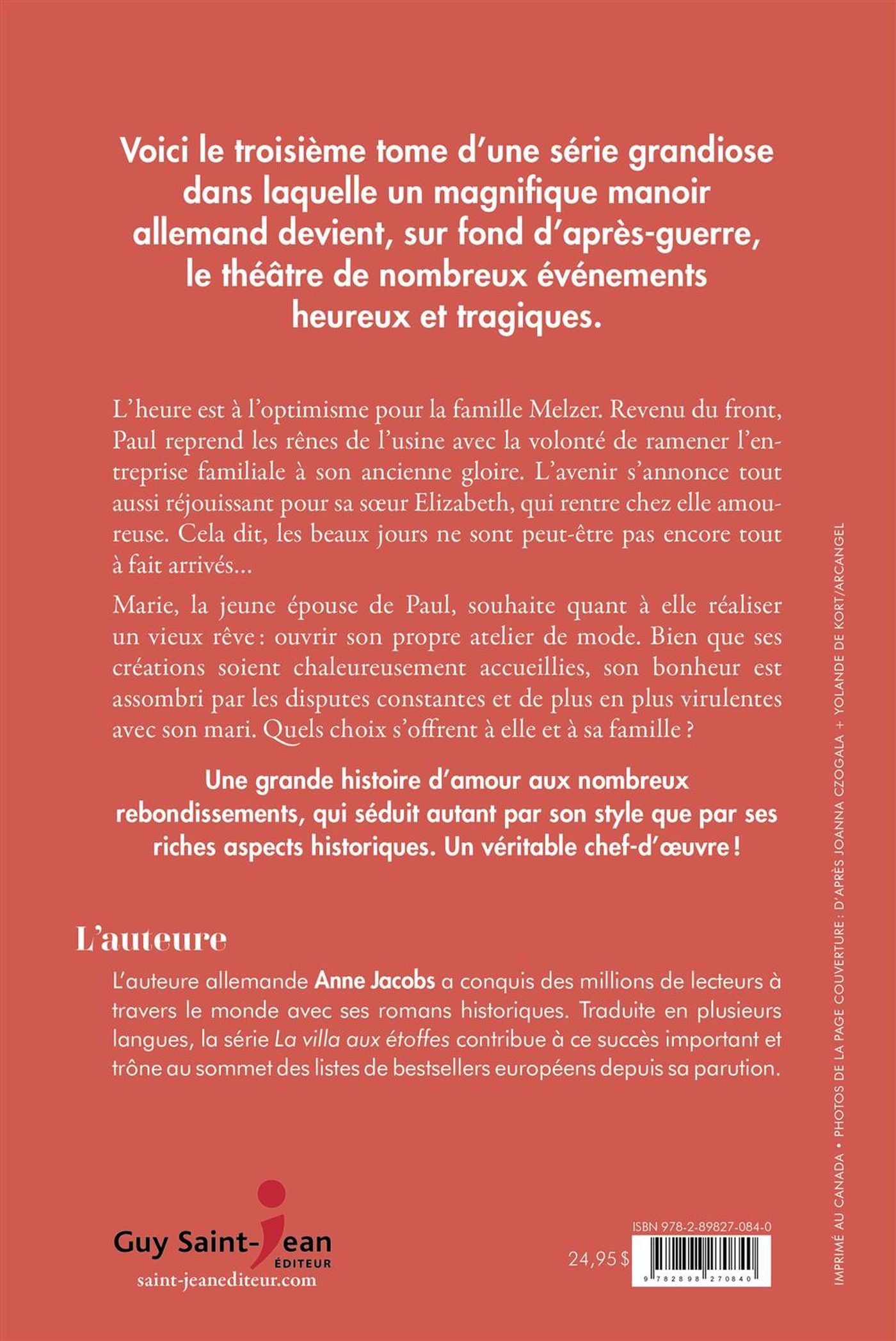 La villa aux étoffes # 3 : Le retour (Anne Jacobs)