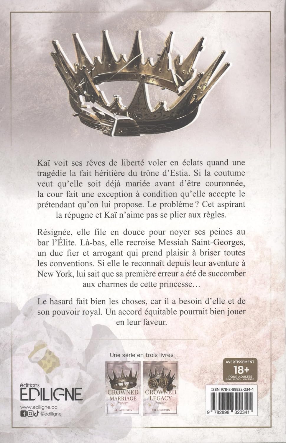 Livre Crowned Wedding (FR) - Ari Augustin (Livre neuf)