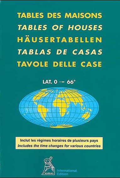 Livre Tables des maisons - Tables of Houses (Multi-langues) (Livre d'occasion) - ISBN 2910049035