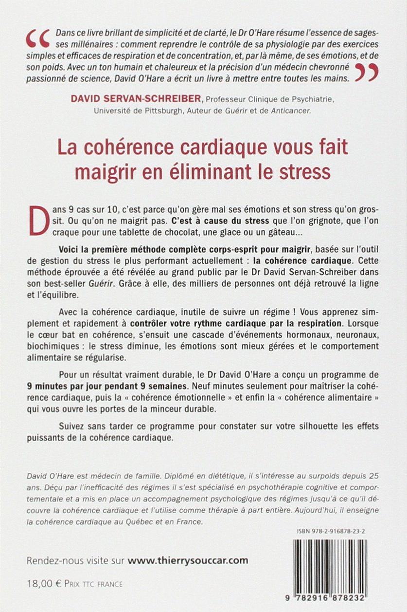 Livre Maigrir par la cohérence cardiaque - David O'Hare (Livre d'occasion) - ISBN 2916878238