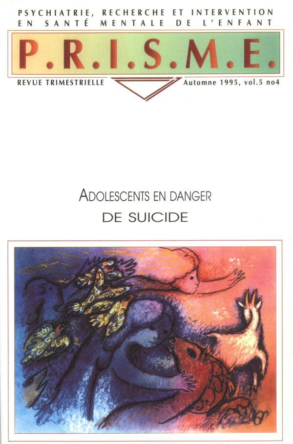 Livre P.R.I.S.M.E. vol 5 #4 : Adolescents en danger de suicide - Collectif (Livre d'occasion) - I...