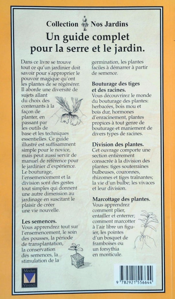 Livre Semences et bouturage : Faire naître la vie dans votre jardin - Susan McClure (Livre d'occa...