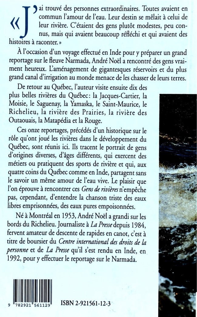 Livre Gens de rivières - André Noël (Livre d'occasion) - ISBN 2921561123