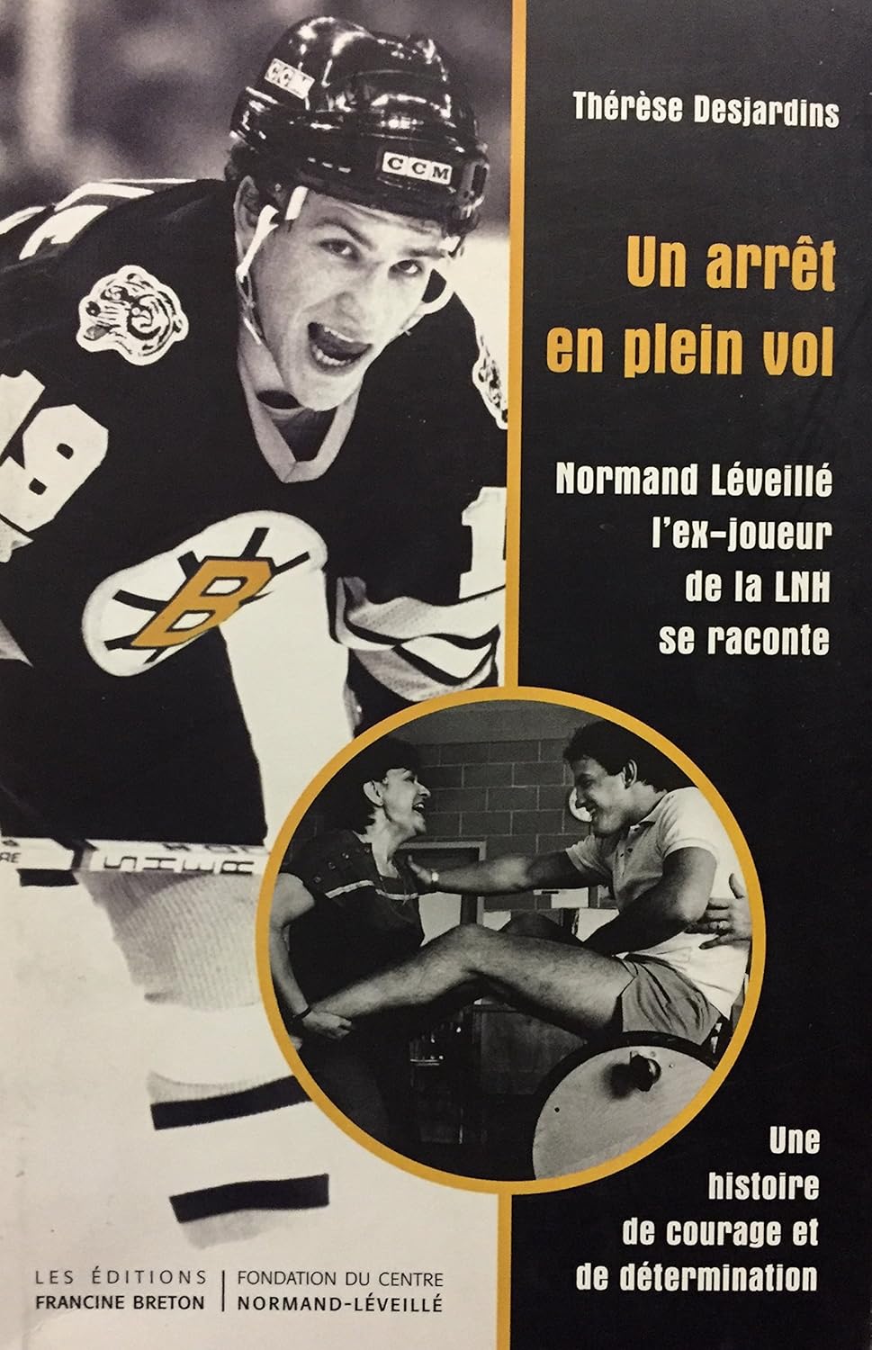 Livre Un arret en plein vol : Normand Léveillé, l'ex -joueur de la LNH, se raconte - Thérèse Desj...