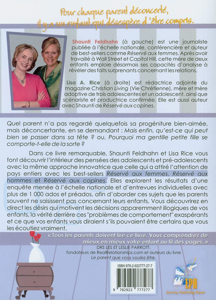Livre Réservé aux parents - Shaunti Feldhahn (Livre d'occasion)