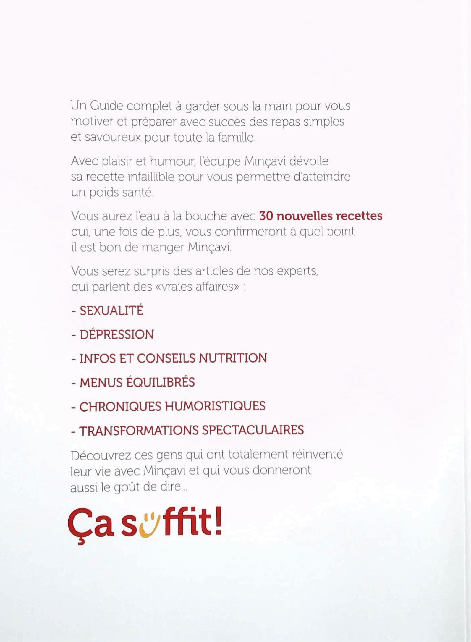 Livre Avec Minçavi ça suffit! : Guide de motivation - Collectif (Livre d'occasion)