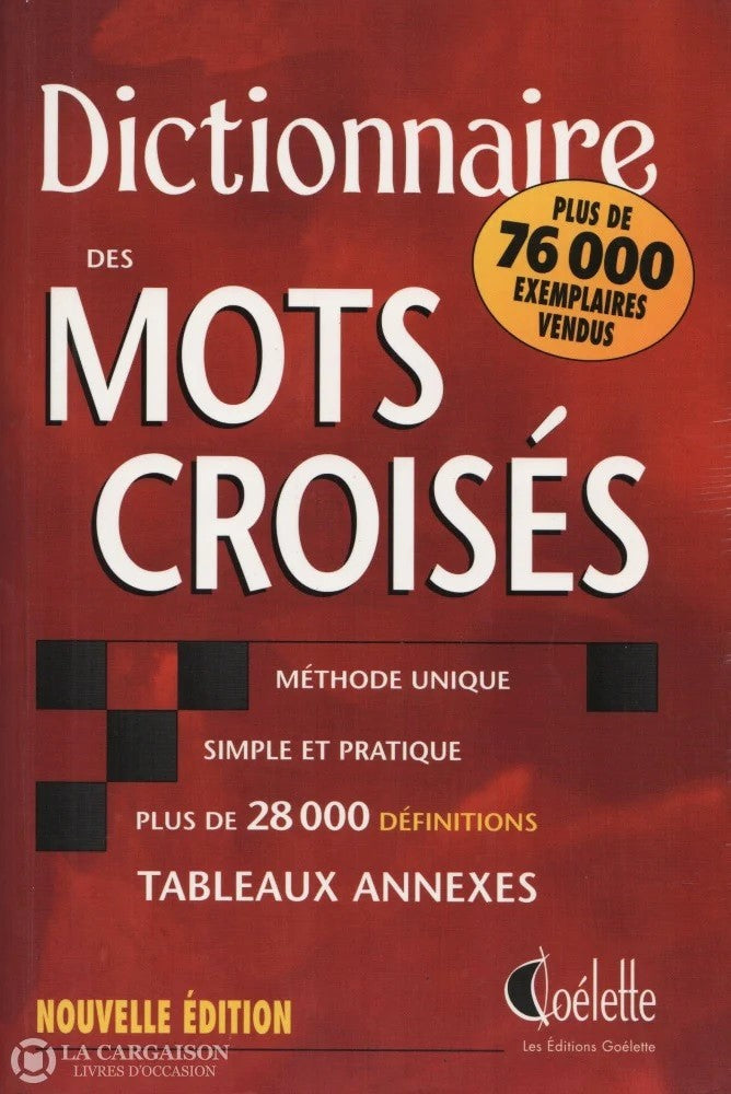 Livre Dictionnaire des Mots Croises (Livre d'occasion)