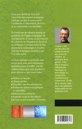 Guide de la maison verte : Pour une habitation responsable (Michel Durand)