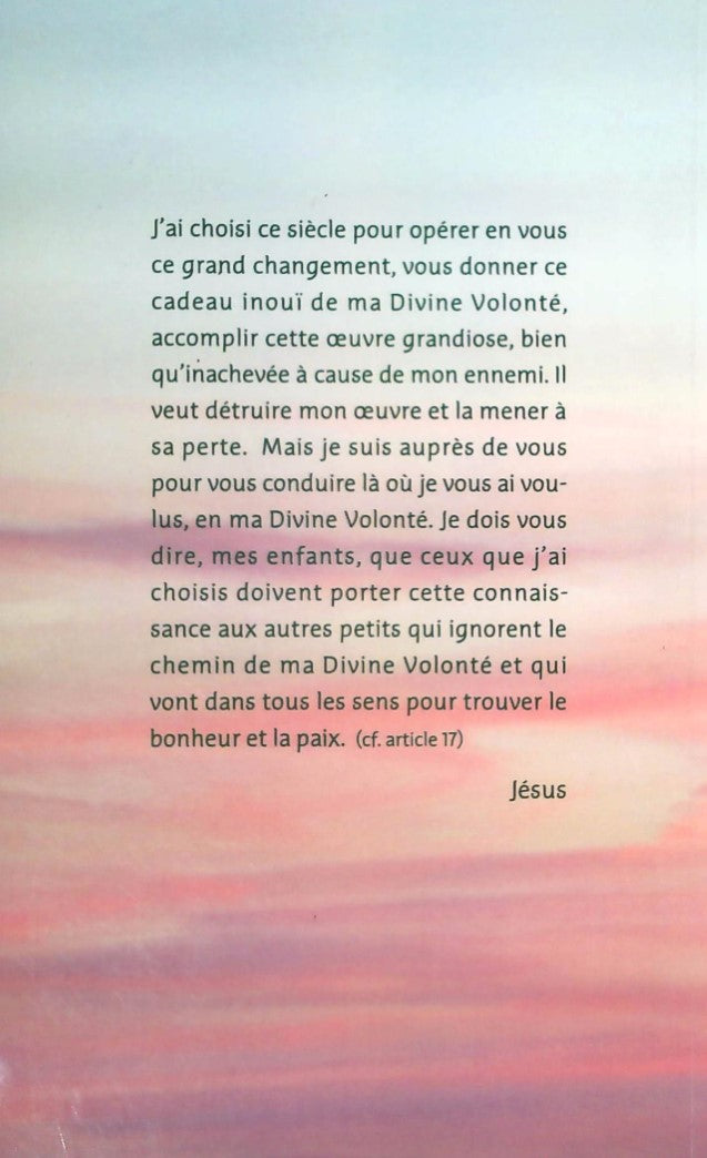 Livre Mes paroles pour vous aujourd'hui : Précisions données par Jésus à sa messagère Solitude su...