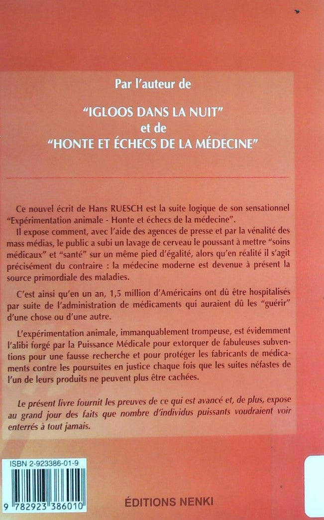 Livre L'impératrice nue ou la grande fraude médicale - Hans Ruesch (Livre d'occasion) - ISBN 2923...