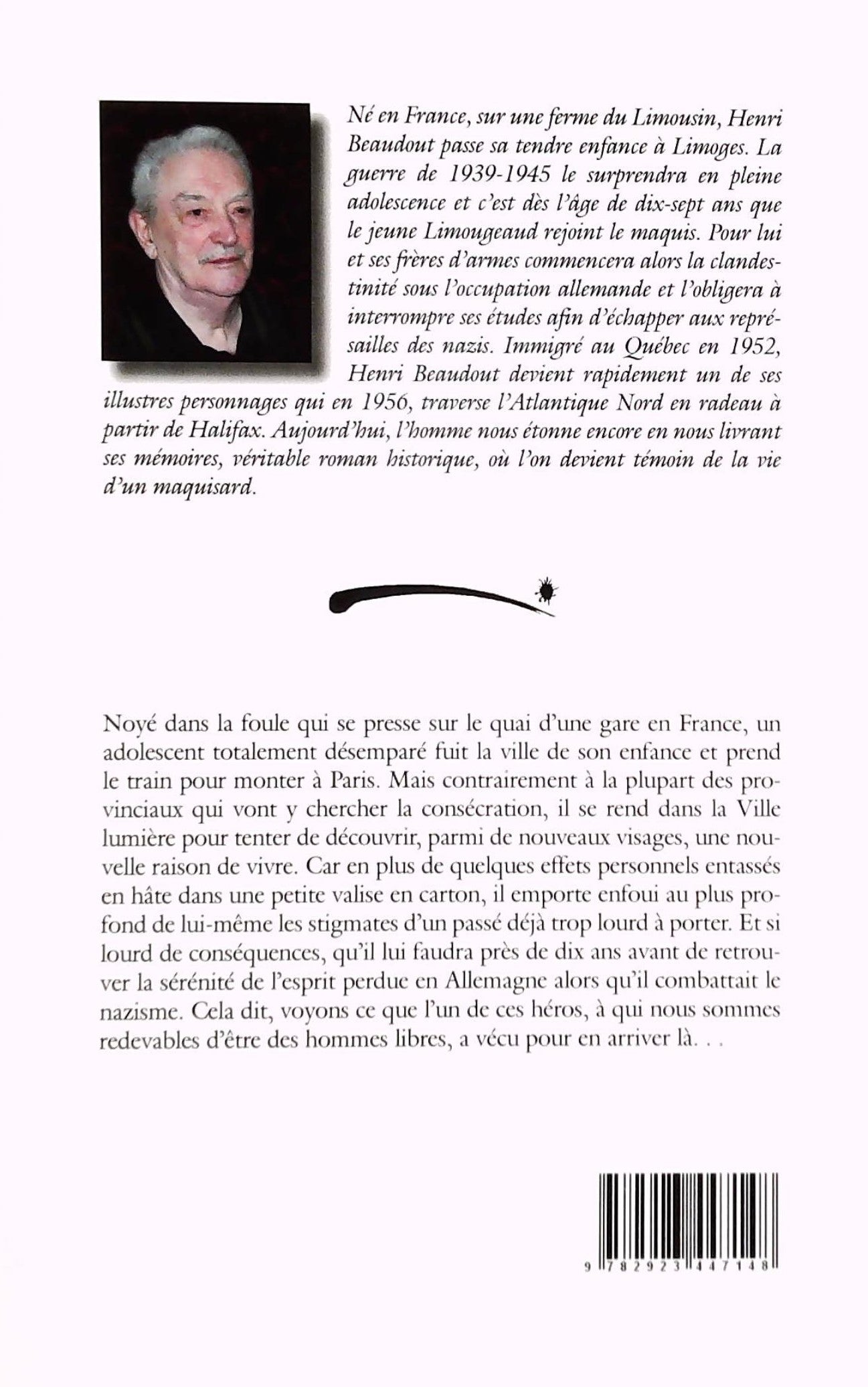 Livre Les tribulations de Bob Brumas : mémoires - Henri Beaudout (Livre neuf) - ISBN 292344714X