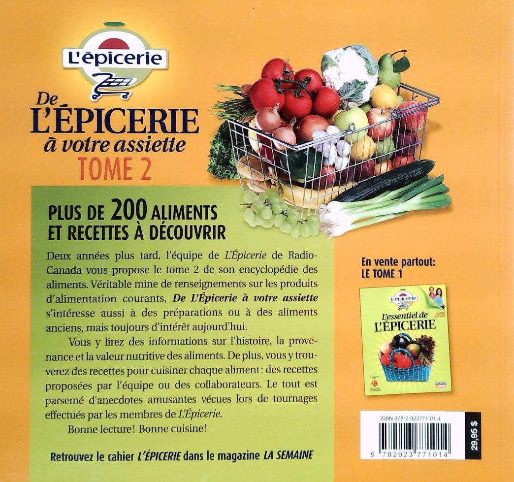 Livre De l'épicerie à votre assiette - Johane Despins (Livre neuf)