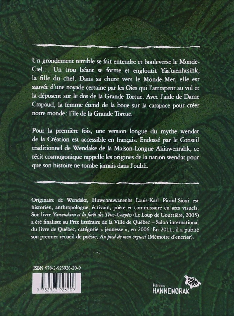 Livre La femme venue du ciel : Mythe wandat de la création - Huwennuwanenhs Louis-Karl Picard-Sio...