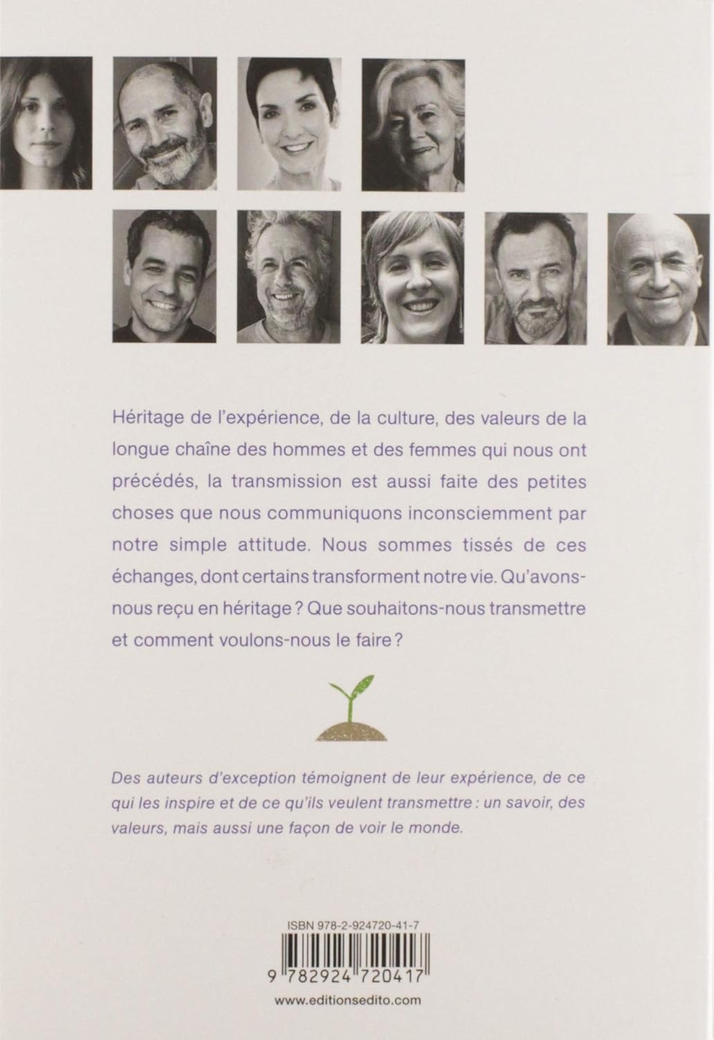 Livre Transmettre : Ce que nous nous apportons les uns les autres - Collectif (Livre d'occasion) ...