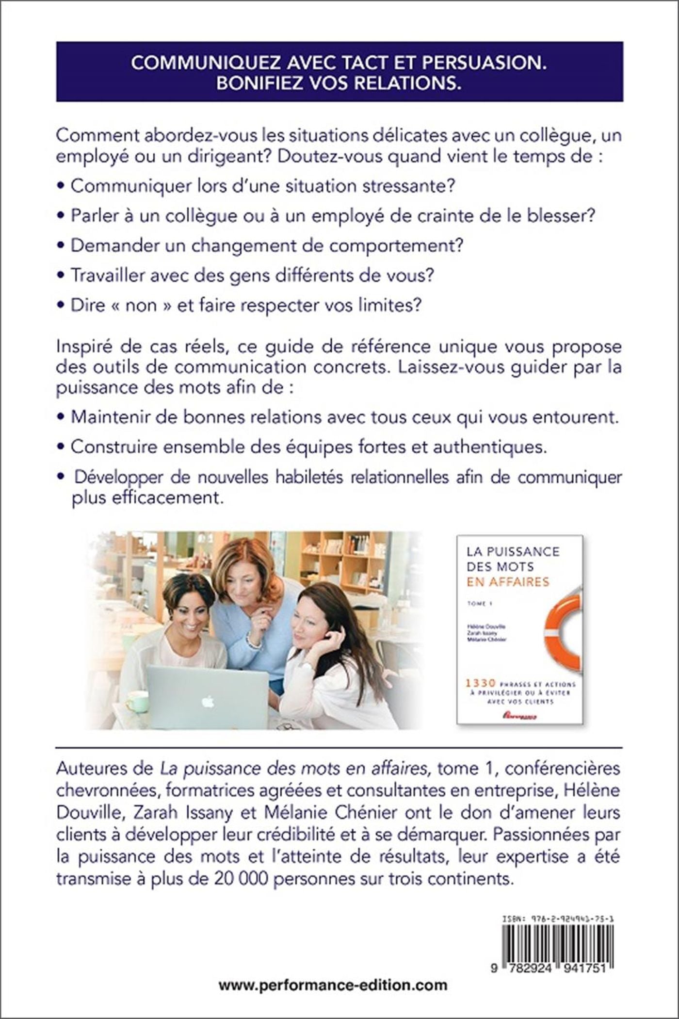 Livre La puissance des mots dans une entreprise - Hélène Douville (Livre d'occasion)