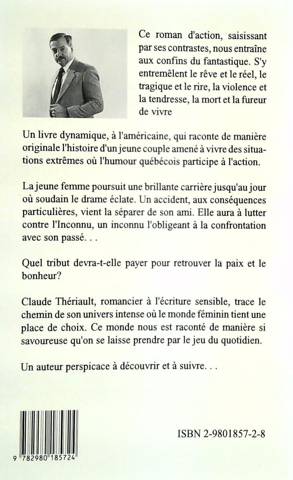 Livre Les masques de l'oubli - Claude Thériault (Livre d'occasion) - ISBN 2980185728