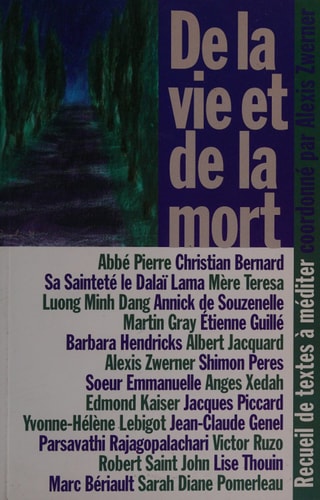 Livre De la vie et de la mort recueil de textes à méditer (Alexis Zwerner) (Livre d'occasion) -...