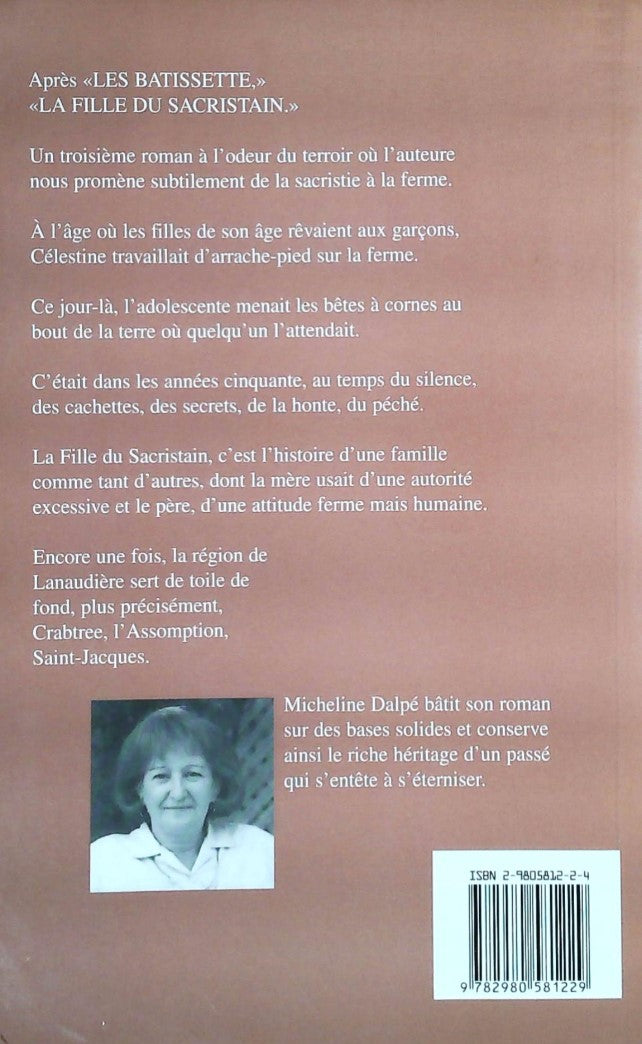 Livre La fille du sacristain - Micheline Dalpé (Livre d'occasion) - ISBN 2980581224