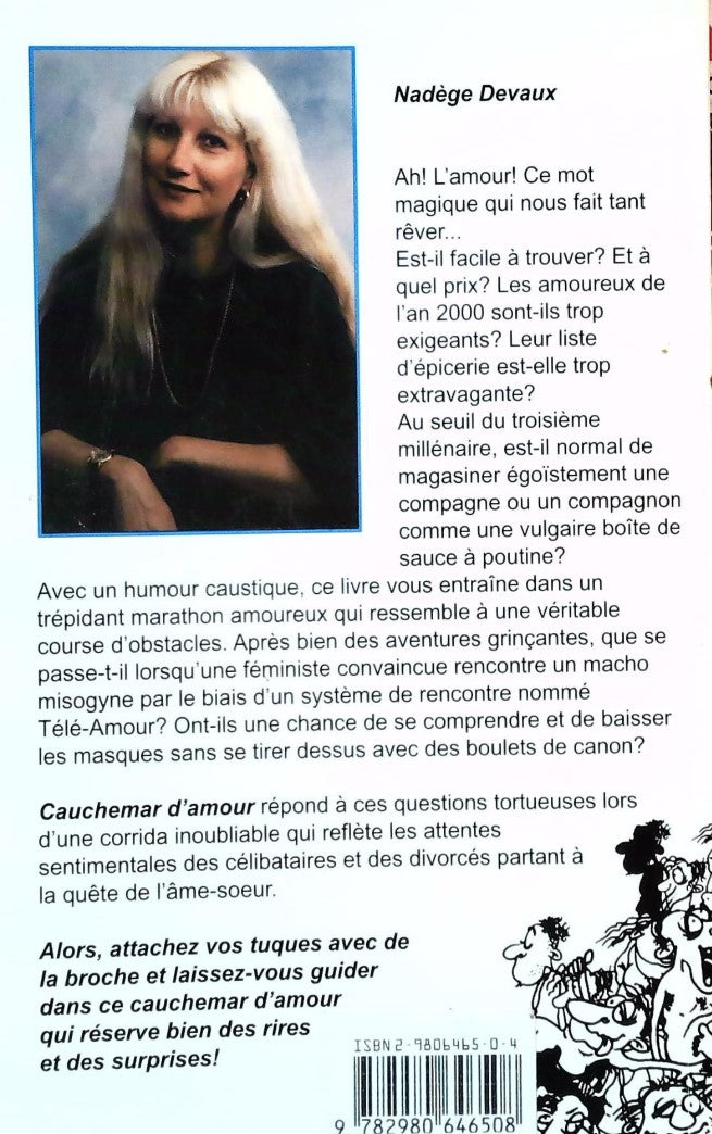 Livre Cauchemar d'amour - Nadège Devaux (Livre d'occasion) - ISBN 2980646504