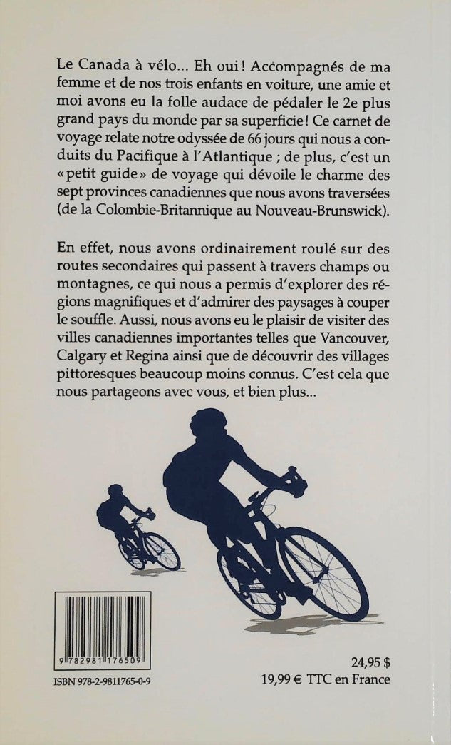 Livre La traversée du Canada à vélo - Paul Meuinier (Livre d'occasion)