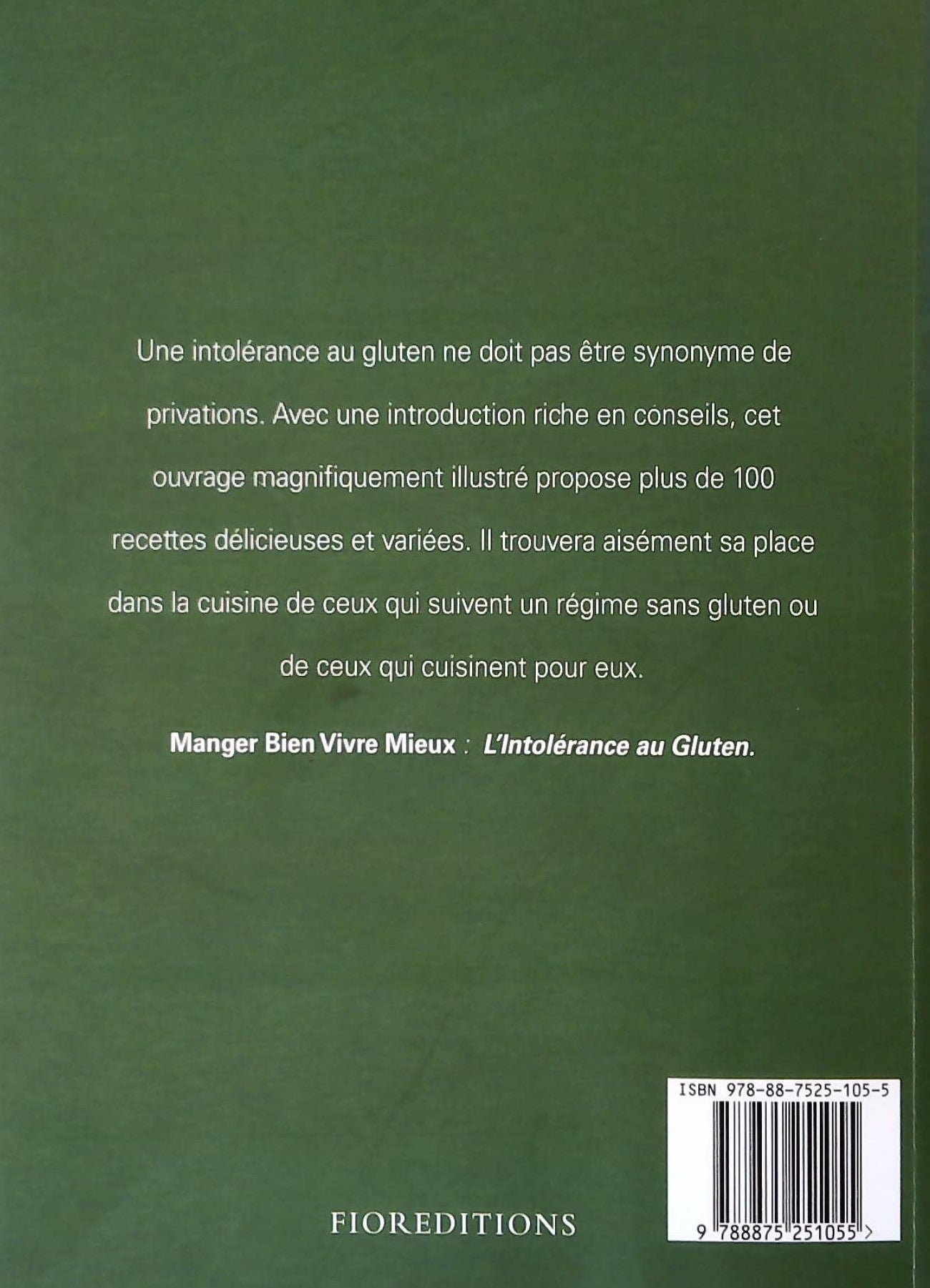 Livre L'intolérance au Gluten - Collectif (Livre d'occasion) - ISBN 8875251053