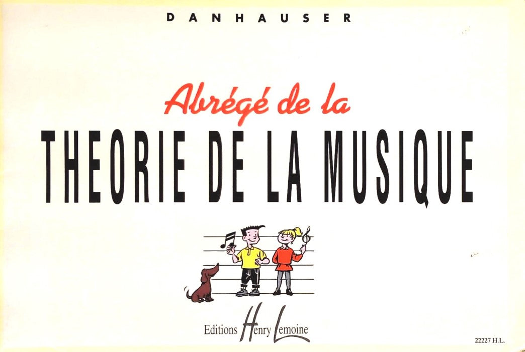 Livre Abrégé de la théorie de la musique - Danhauser (Livre d'occasion)
