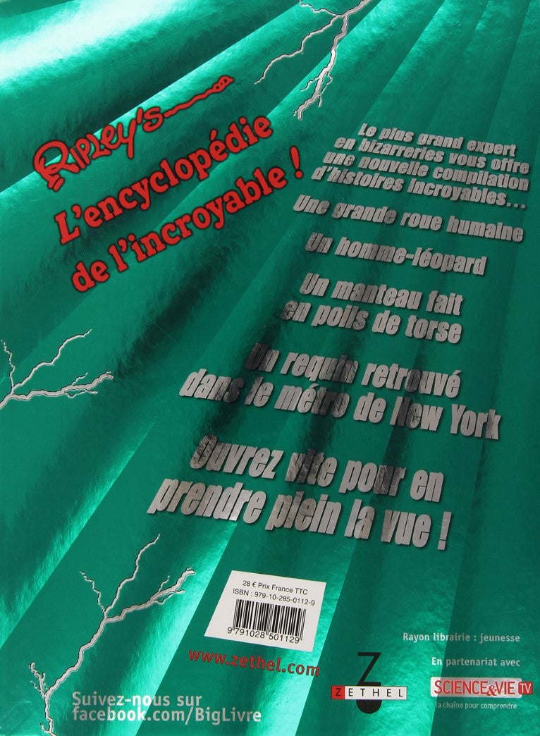 Livre Ripley's : L'encyclopédie de l'incroyable ! 2016 - Collectif (Livre d'occasion) - ISBN 1028...