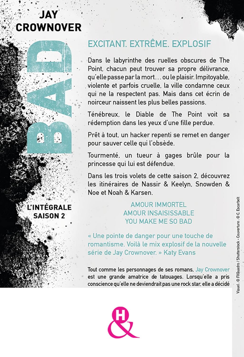 Bad Saison 2: Découvrez l'intégrale de la série BAD - Tome 4 à 6 (Jay Crownover)