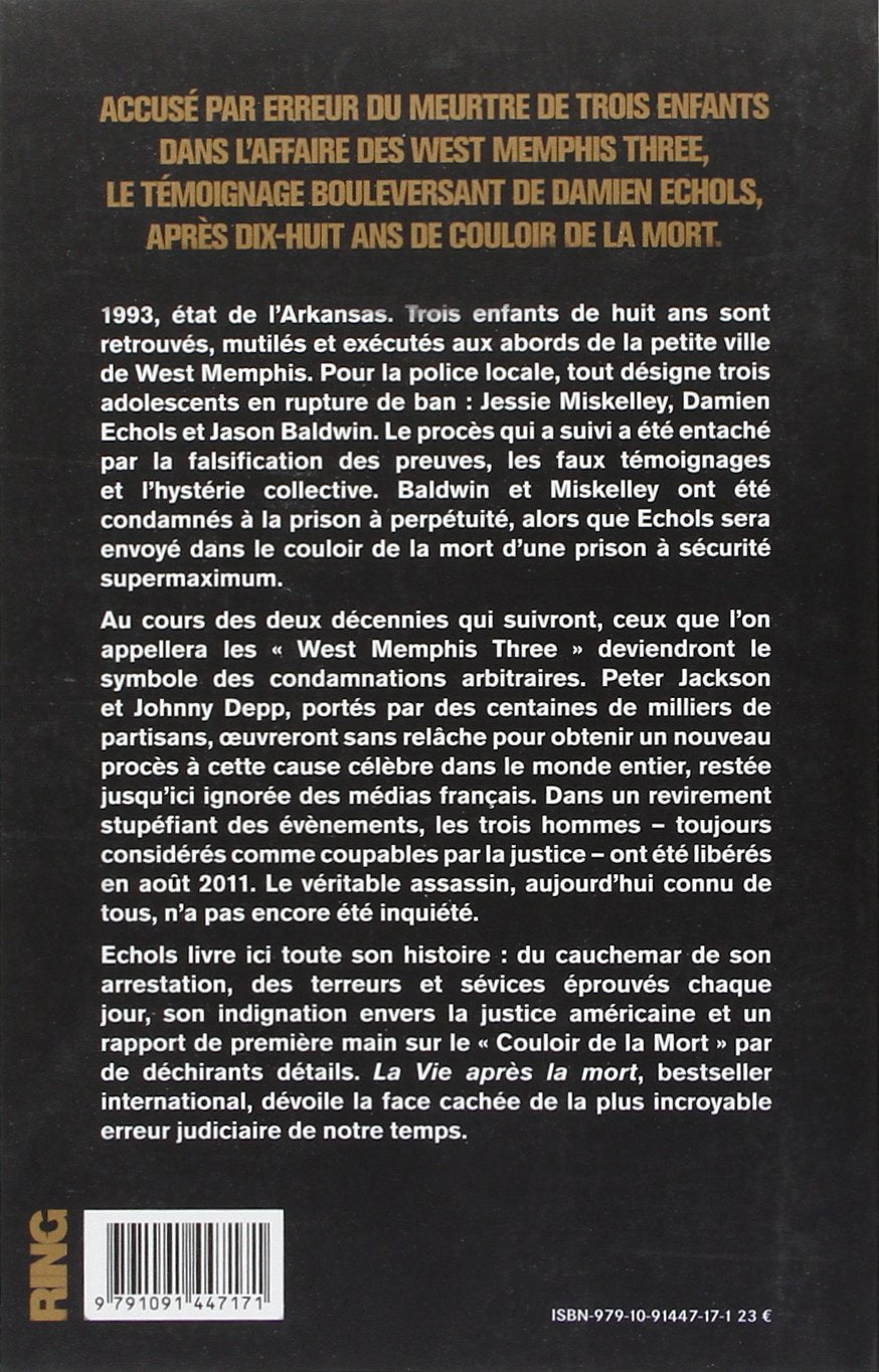 Livre La vie après la mort : 18 ans dans le couloir de la mort - Damien Echols (Livre d'occasion)
