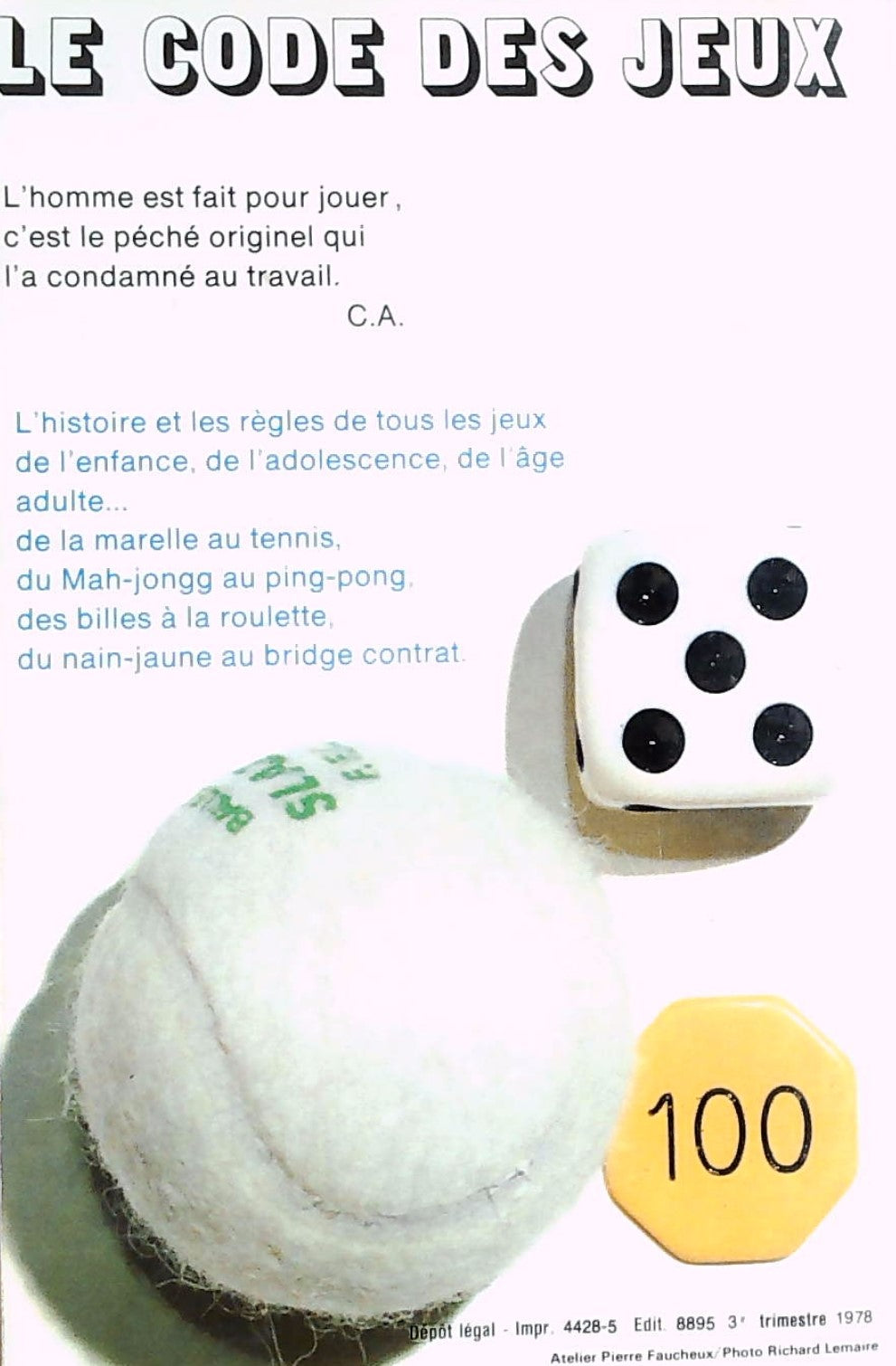 Livre Le code des jeux - Claude Aveline (Livre d'occasion) - ISBN 2253004715