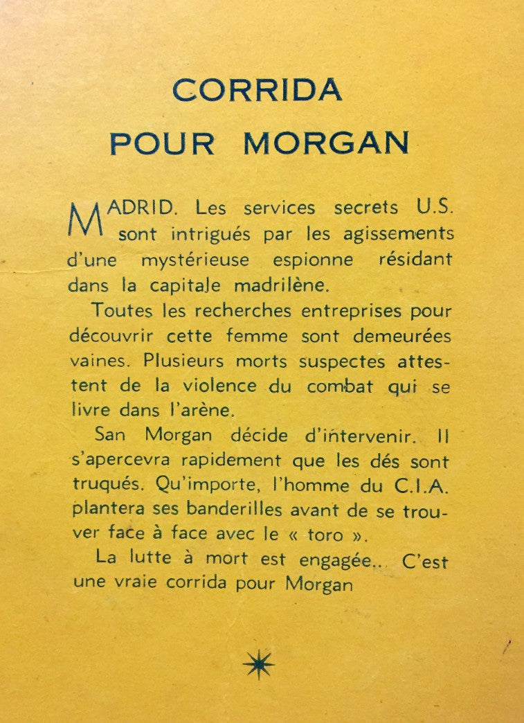 Livre Corrida pour morgan - Slim Harrisson (Livre d'occasion)