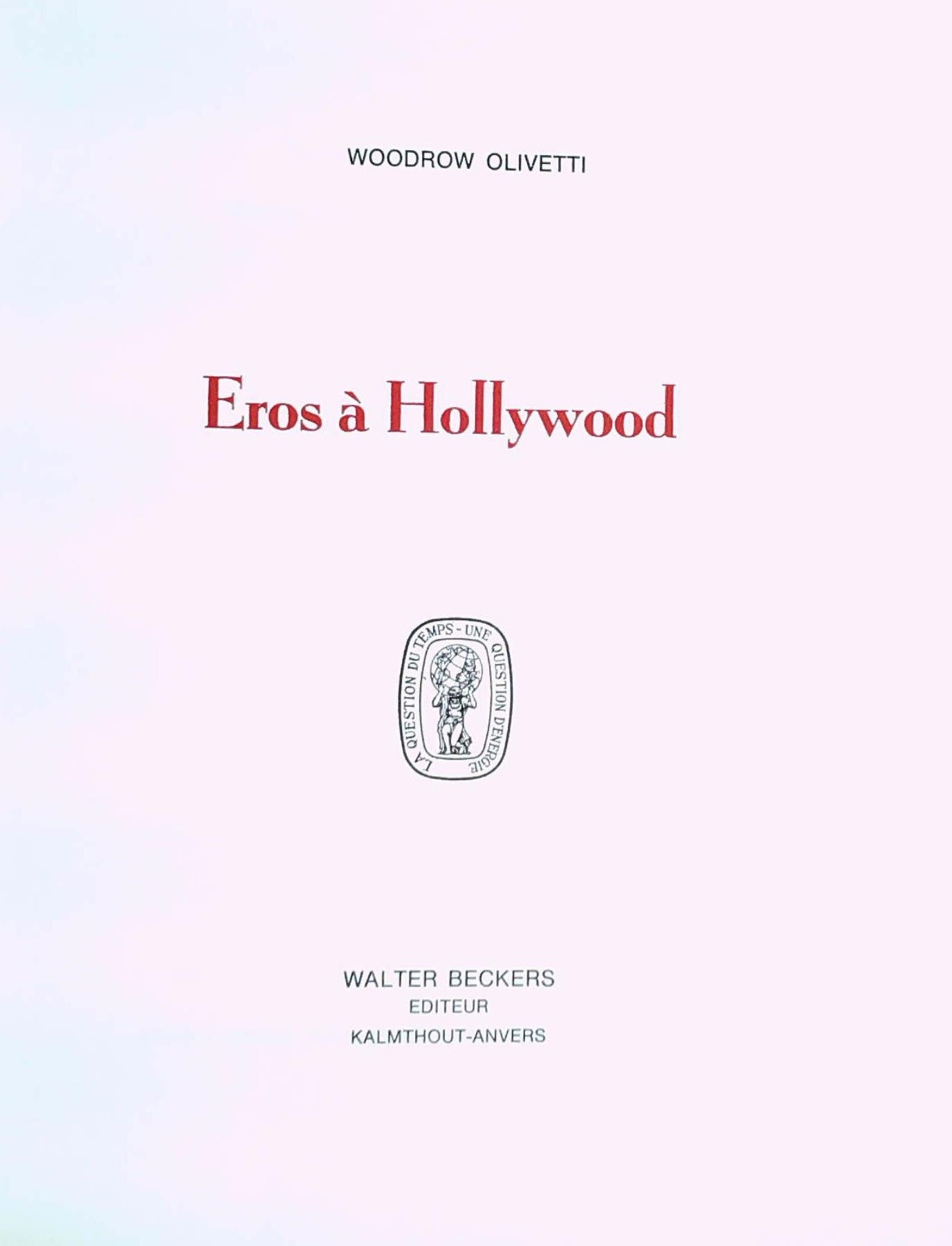 Livre Eros à Hollywood - Woodrow Olivetti (Livre d'occasion)