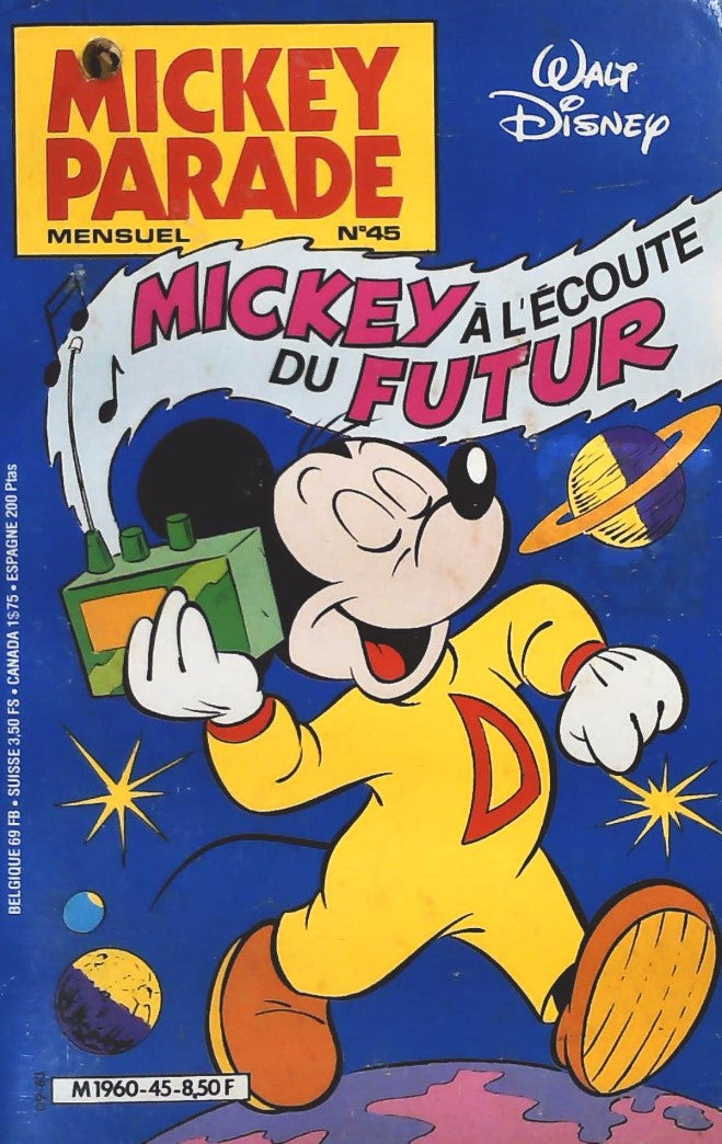 Livre Mickey à l'écoute du futur - Walt Disney (Livre d'occasion)