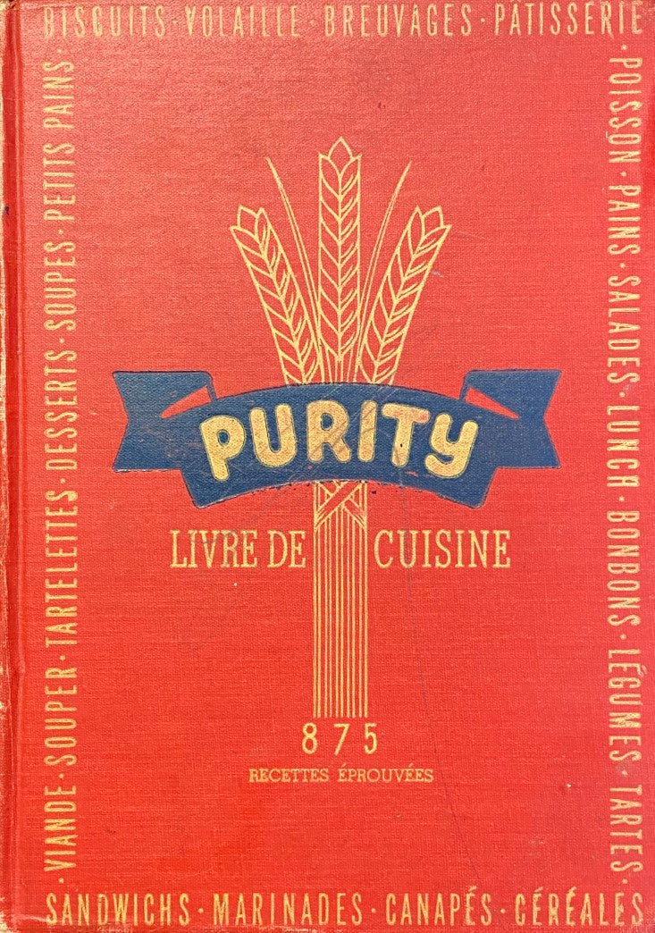 Livre Livre de cuisine Purity : 875 recettes éprouvées - Rose Lacroix (Livre d'occasion)