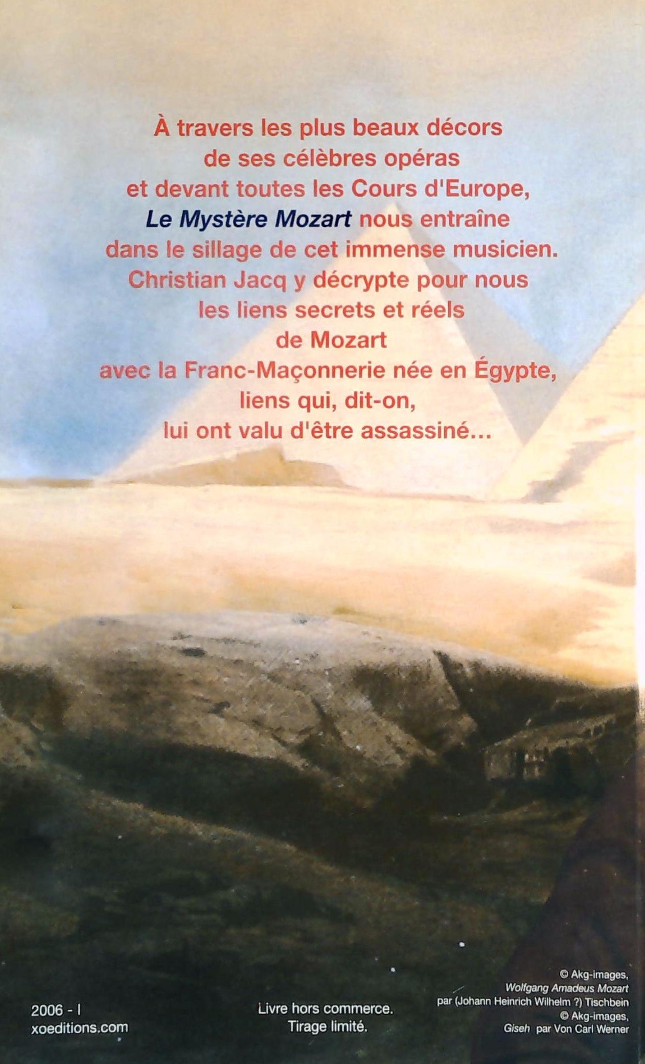 Livre Le Mystère: Mozart - Christian Jacq (Livre d'occasion)