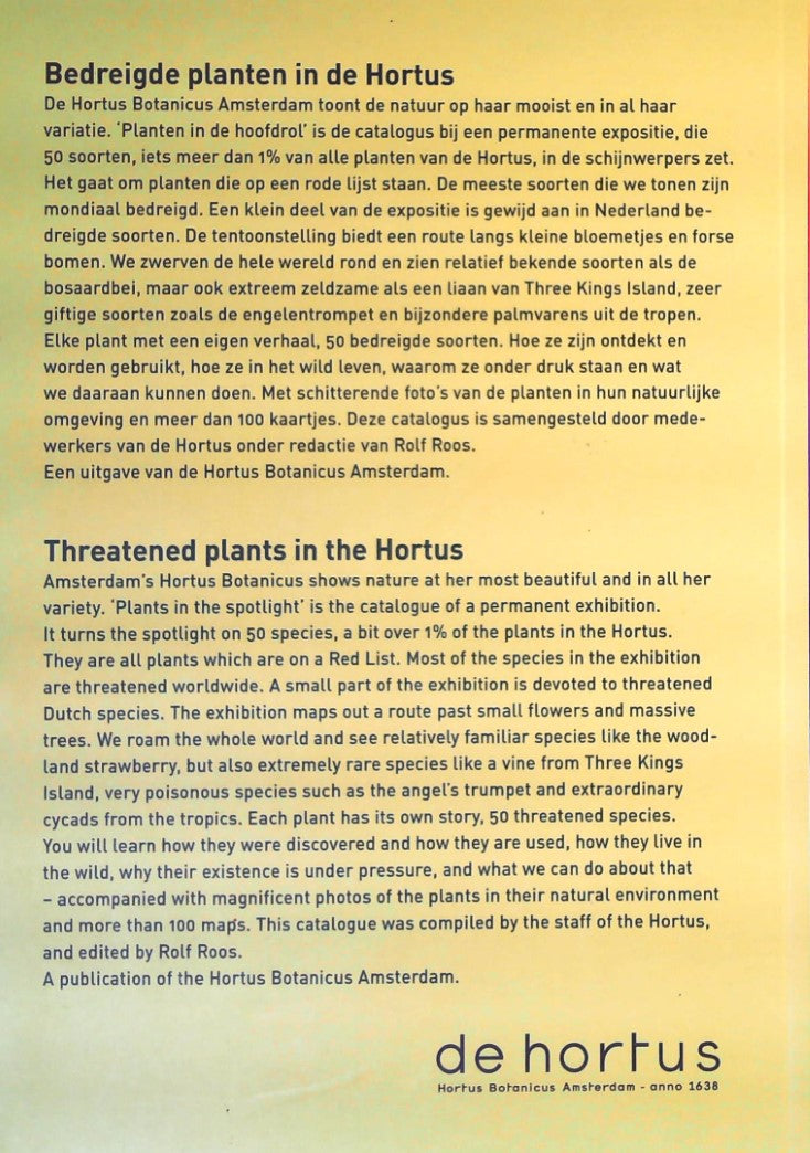 Livre Plants In The Spotlight : Biodiversity From All Over The World In The Heart of Amsterdam (L...
