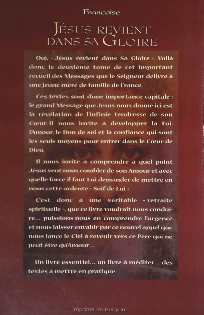 Livre Jésus revient dans sa gloire - Françoise (Livre d'occasion)