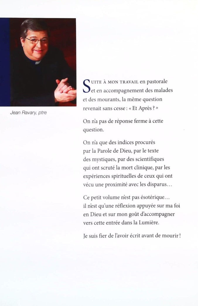 Livre Et après? : Réflexions dur la suite de notre vie... - Jean Ravary (Livre neuf) - ISBN SN000...