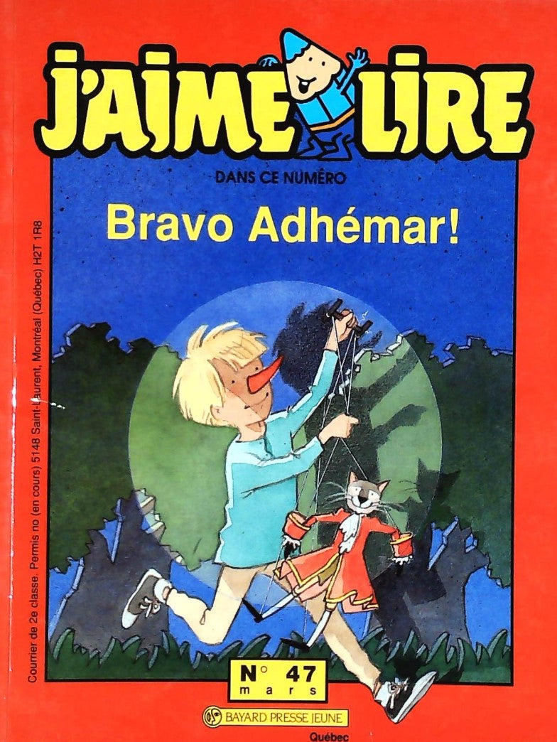 J'aime lire # 47 : Bravo Adhémar!