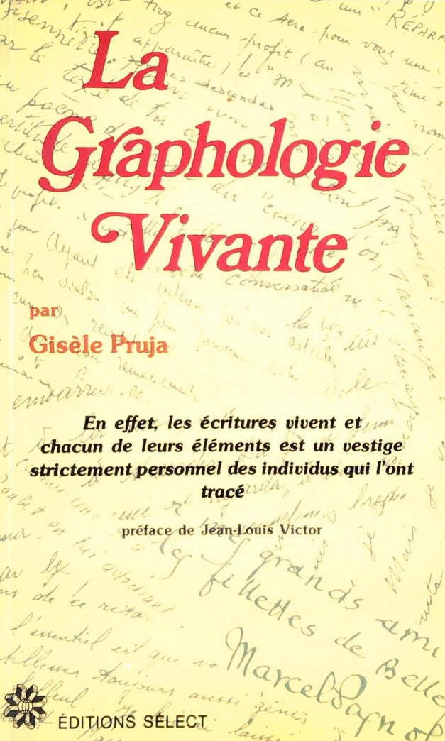Livre ISBN  La graphologie vivante (Gisèle Pruja)