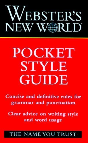 Livre ISBN 0028621573 Webster's New World Pocket Style Guide (John A. Haslem)